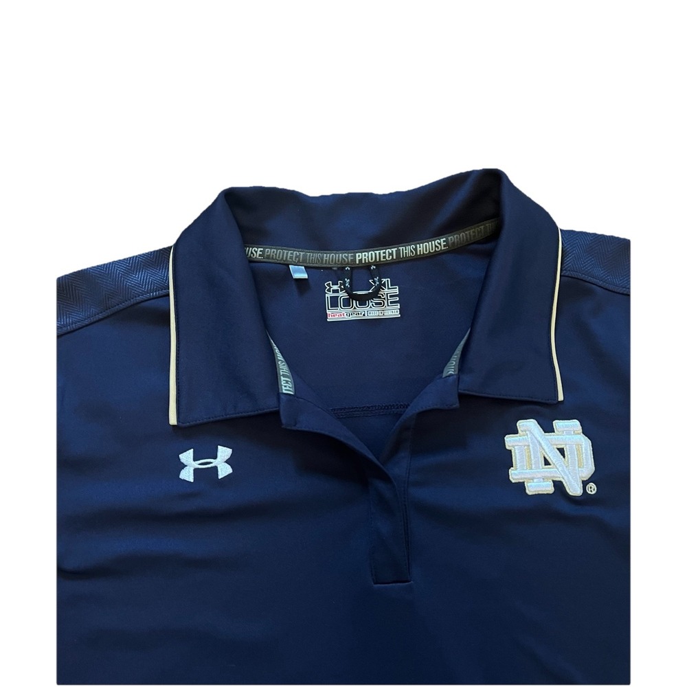Under Armour Heat Gear Notre Dame Fighting Irish Polo Shirt Women's XL‎
